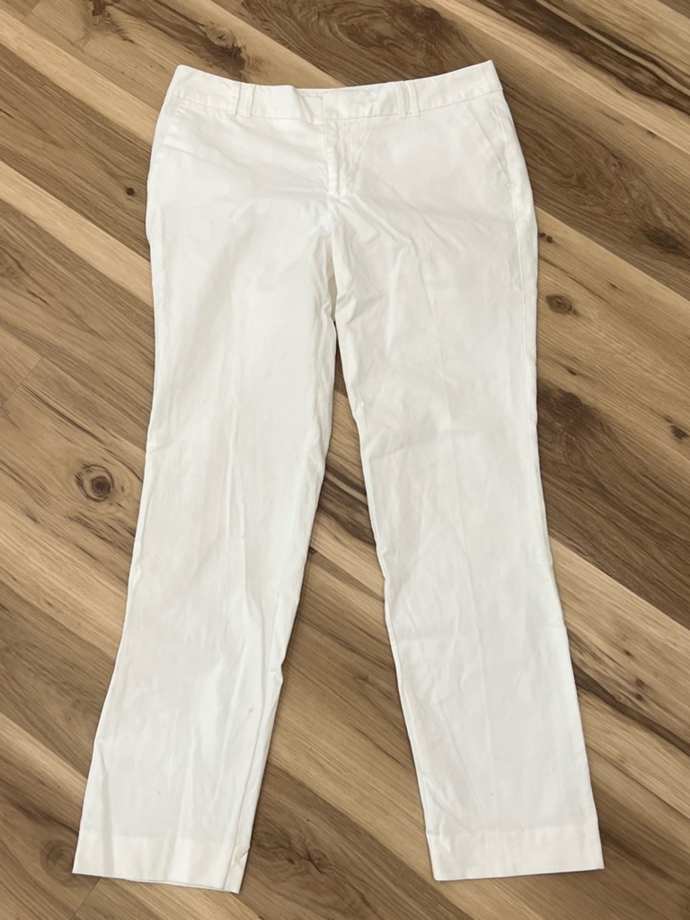 Banana Republic White Tailored Chino Pants